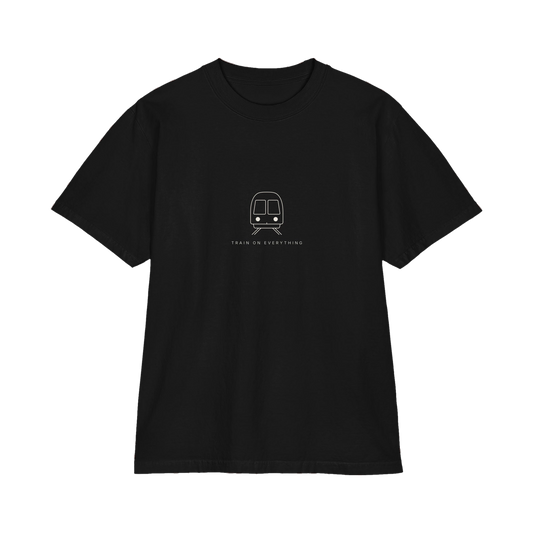 Train On Everything Heavyweight Oversized T-shirt